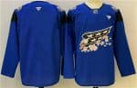 Washington Capitals Blank Blue Cherry Blossom Stitched Jersey
