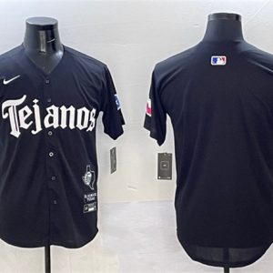 Texas Rangers Blank Black Mexico 2025 Vapor Premier Limited Stitched Jersey