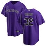 Colorado Rockies #32 Dakota Hudson Purple Cool Base Stitched Jersey