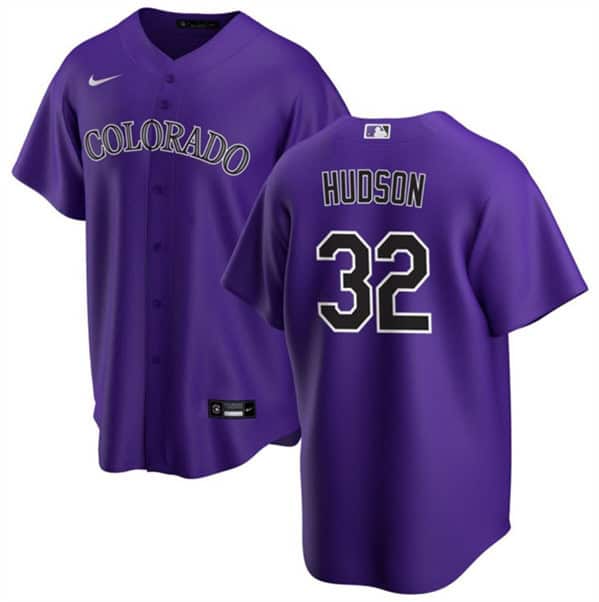 Colorado Rockies #32 Dakota Hudson Purple Cool Base Stitched Jersey
