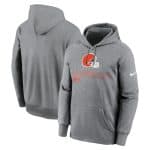 Cleveland Browns Gray Performance Pullover Hoodie