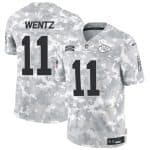 Kansas City Chiefs #11 Carson Wentz Arctic Camo 2024 F.U.S.E. Salute To Service Limited Stitched Jersey