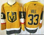 Vegas Golden Knights #33 Adin Hill Gold Authentic Jersey