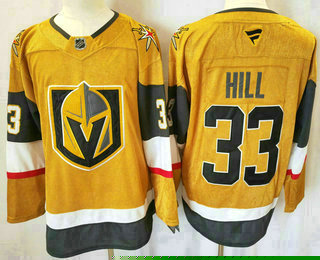 Vegas Golden Knights #33 Adin Hill Gold Authentic Jersey