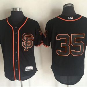 Giants #35 Brandon Crawford Black Flexbase Authentic Collection Alternate Stitched Jersey