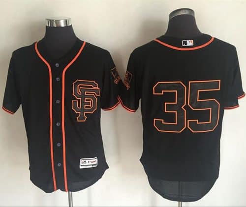 Giants #35 Brandon Crawford Black Flexbase Authentic Collection Alternate Stitched Jersey