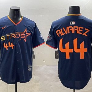 Houston Astros #44 Yordan Alvarez Navy 2025 City Connect Limited Stitched Jersey