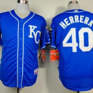Royals #40 Kelvin Herrera Light Blue Alternate 2 Cool Base Stitched Jersey