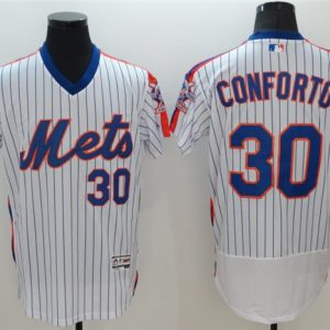 New York Mets #30 Michael Conforto White Flex Base Stitched Jersey