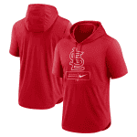 St. Louis Cardinals Red Short Sleeve Pullover Hoodie