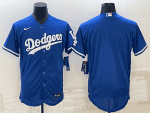 Los Angeles Dodgers Blank Blue Flex Base Stitched Jersey