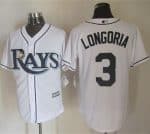 Rays #3 Evan Longoria White New Cool Base Stitched Jersey