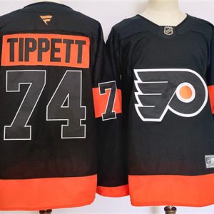 Philadelphia Flyers #74 Owen Tippett Black 2024 Stitched Jersey