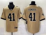 New Orleans Saints #41 Alvin Kamara Gold Alternate Vapor Limited Football Stitched Jersey