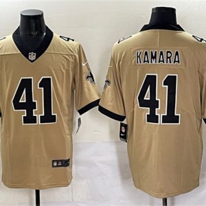 New Orleans Saints #41 Alvin Kamara Gold Alternate Vapor Limited Football Stitched Jersey