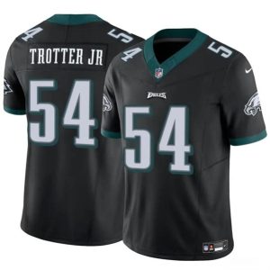 Philadelphia Eagles #54 Jeremiah Trotter Jr Black 2024 Draft F.U.S.E. Vapor Untouchable Limited Stitched Jersey