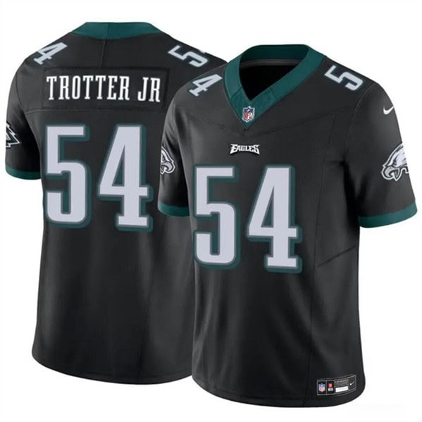 Philadelphia Eagles #54 Jeremiah Trotter Jr Black 2024 Draft F.U.S.E. Vapor Untouchable Limited Stitched Jersey
