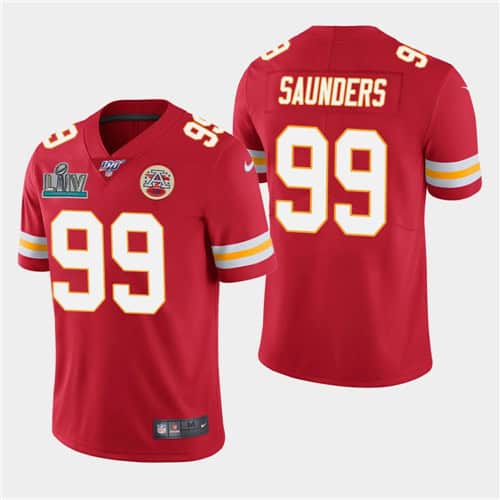Chiefs #99 Khalen Saunders Red Super Bowl LIV Vapor Untouchable Limited Stitched Jersey