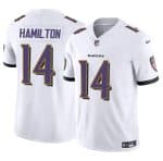 Baltimore Ravens #14 Kyle Hamilton White 2025 F.U.S.E. Vapor Limited Jersey