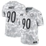 Pittsburgh Steelers #90 T.J. Watt Arctic Camo 2024 F.U.S.E. Salute To Service Limited Stitched Jersey