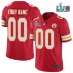 Kansas City Chiefs Custom Red Super Bowl LVII Patch Vapor Untouchable Limited Stitched Jersey