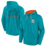 Miami Dolphins Aqua Defender Evo Full-Zip Hoodie