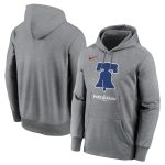 Philadelphia Phillies Heather Charcoal 2024 Postseason Collection Therma Pullover Hoodie