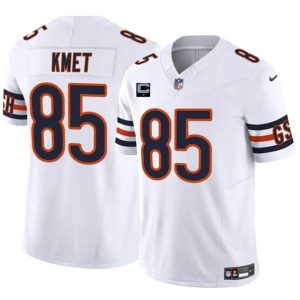 Chicago Bears #85 Cole Kmet White 2024 F.U.S.E. With 1-Star C Patch Vapor Untouchable Limited Stitched Jersey