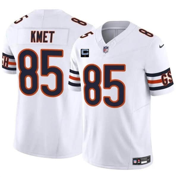 Chicago Bears #85 Cole Kmet White 2024 F.U.S.E. With 1-Star C Patch Vapor Untouchable Limited Stitched Jersey