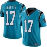 Carolina Panthers #17 Xavier Legette Blue 2024 Draft Vapor Limited Stitched Jersey