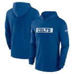 Indianapolis Colts Blue Sideline Performance Hoodie