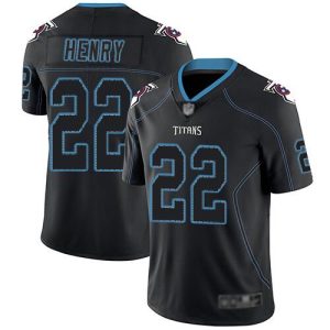 Tennessee Titans #22 Derrick Henry Black Lights Out Stitched Jersey