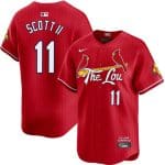 St. Louis Cardinals #11 Victor Scott II Red City Connect Limited Stitched Jersey