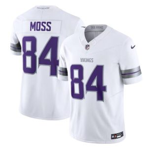 Minnesota Vikings #84 Randy Moss White 2024 F.U.S.E. Winter Warrior Limited Stitched Jersey