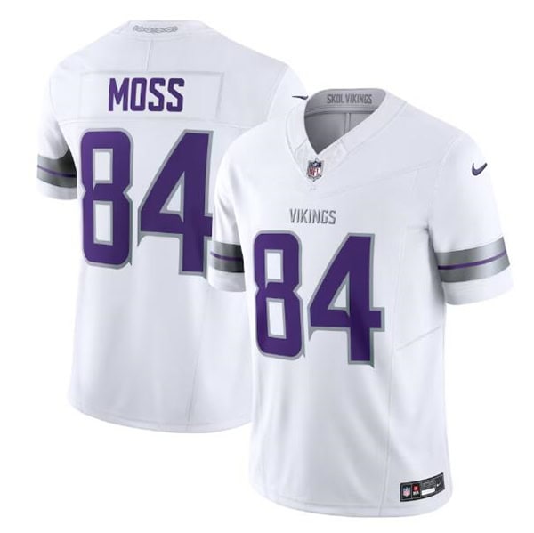 Minnesota Vikings #84 Randy Moss White 2024 F.U.S.E. Winter Warrior Limited Stitched Jersey