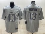 Las Vegas Raiders #13 Hunter Renfrow Gray Atmosphere Fashion Stitched Jersey