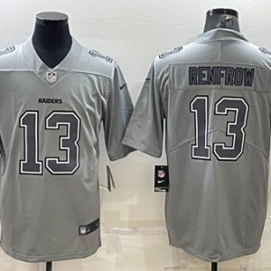 Las Vegas Raiders #13 Hunter Renfrow Gray Atmosphere Fashion Stitched Jersey