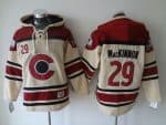 Avalanche #29 Nathan MacKinnon Cream Sawyer Hooded Sweatshirt Stitched Jersey