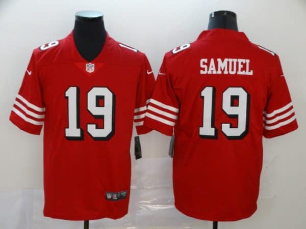 San Francisco 49ers #19 Deebo Samuel Red New Vapor Untouchable Limited Stitched Jersey