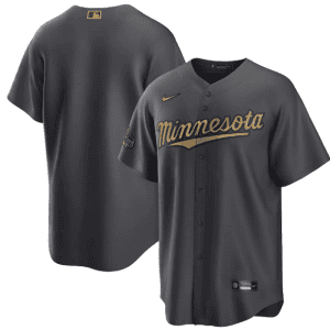 Minnesota Twins Blank 2022 All-Star Charcoal Cool Base Stitched Jersey