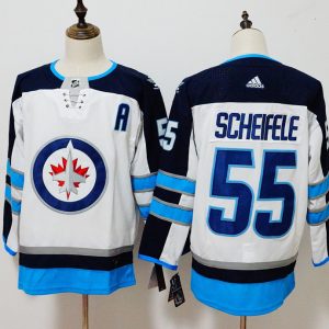 Winnipeg Jets #55 Mark Scheifele White Stitched Adidas Jersey