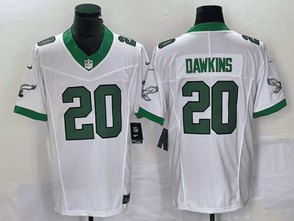 Philadelphia Eagles #20 Brian Dawkins White 2023 F.U.S.E. Vapor Untouchable Stitched Jersey