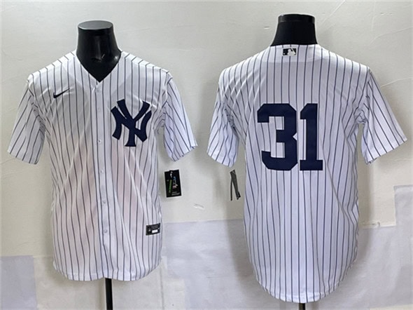 New York Yankees #31 Ichiro Suzuki White Cool Base Limited Stitched Jersey