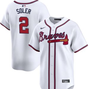 Atlanta Braves #2 Jorge Soler White 2024 Home Limited Stitched Jersey