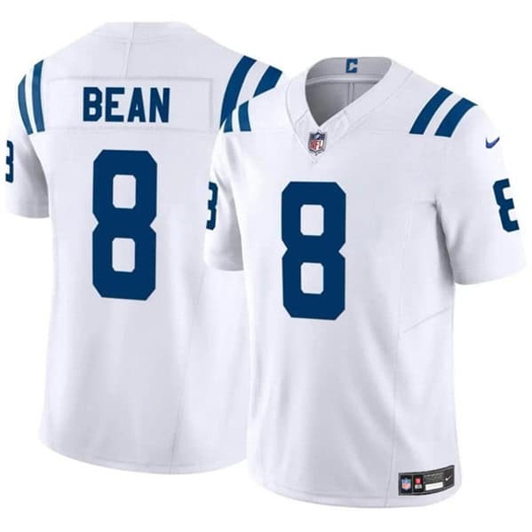 Indianapolis Colts #8 Jason Bean White 2024 F.U.S.E. Vapor Limited Stitched Jersey