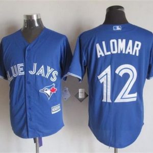 Blue Jays #12 Roberto Alomar Blue New Cool Base Stitched Jersey