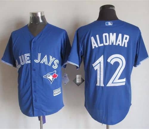 Blue Jays #12 Roberto Alomar Blue New Cool Base Stitched Jersey