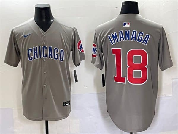 Chicago Cubs #18 Sh¨ta Imanaga Gray Limited Stitched Jersey