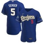 Los Angeles Dodgers #5 Corey Seager Royal Blue Championship Flex Base Sttiched Jersey