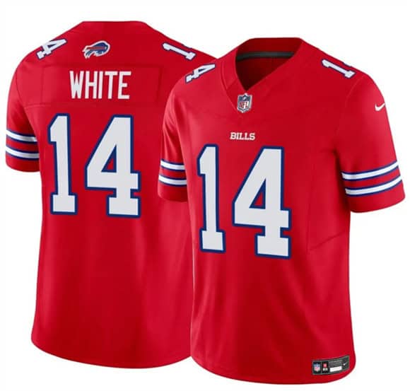 Buffalo Bills #14 Mike White Red 2025 F.U.S.E. Vapor Untouchable Limited Football Stitched Jersey